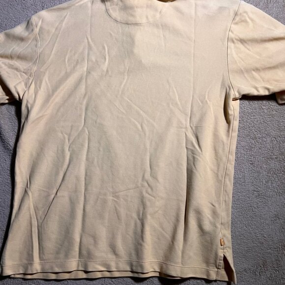 Tommy Bahama Men Medium‎ Golden 2 Button Short Sleeve Collar Golf Polo (L) - Picture 6 of 6